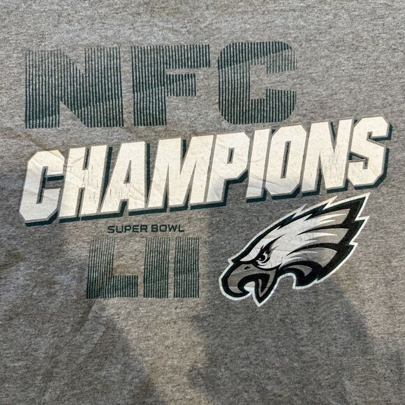 Philadelphia Eagles NFC Champions Super Bowl LII Fanatics Mens Sz Medium T Shirt - Picture 6 of 8